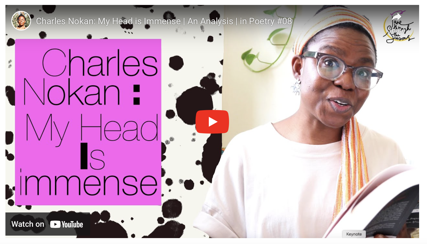 Read more about the article Charles Nokan : My Head is Immense | An Analysis | in Poetry #8